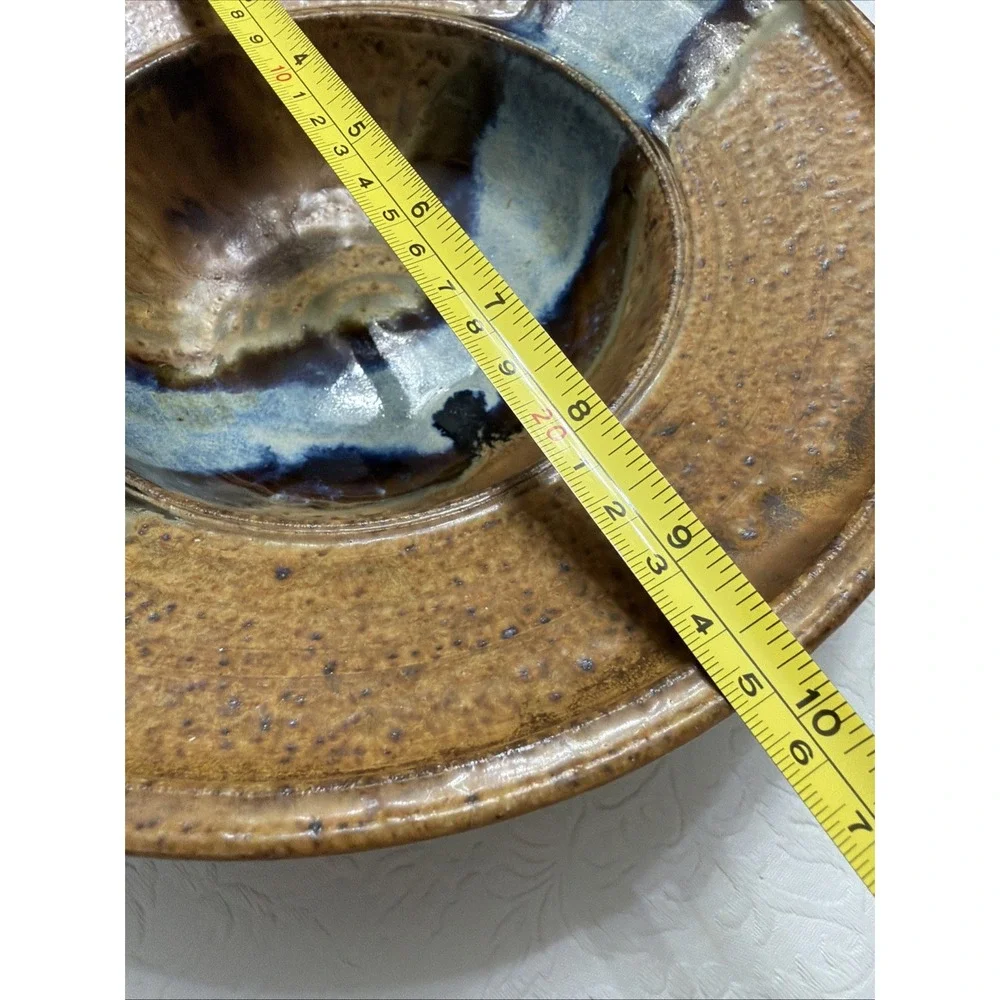 2 Pottery Bowls 9.75